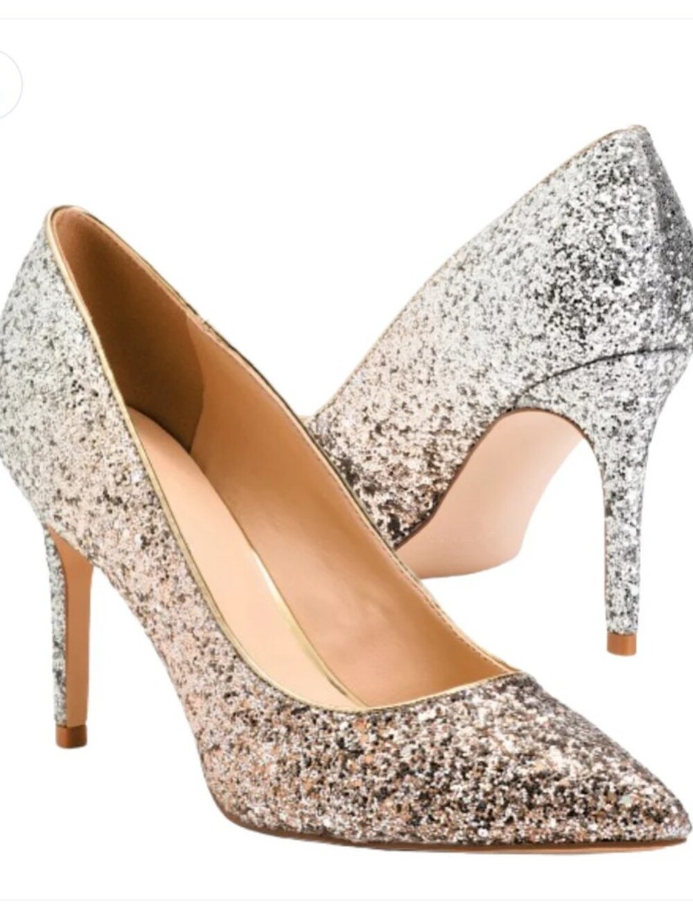 Marc Fisher Women's Glitter Embellished Pointed-toe Pump Heels